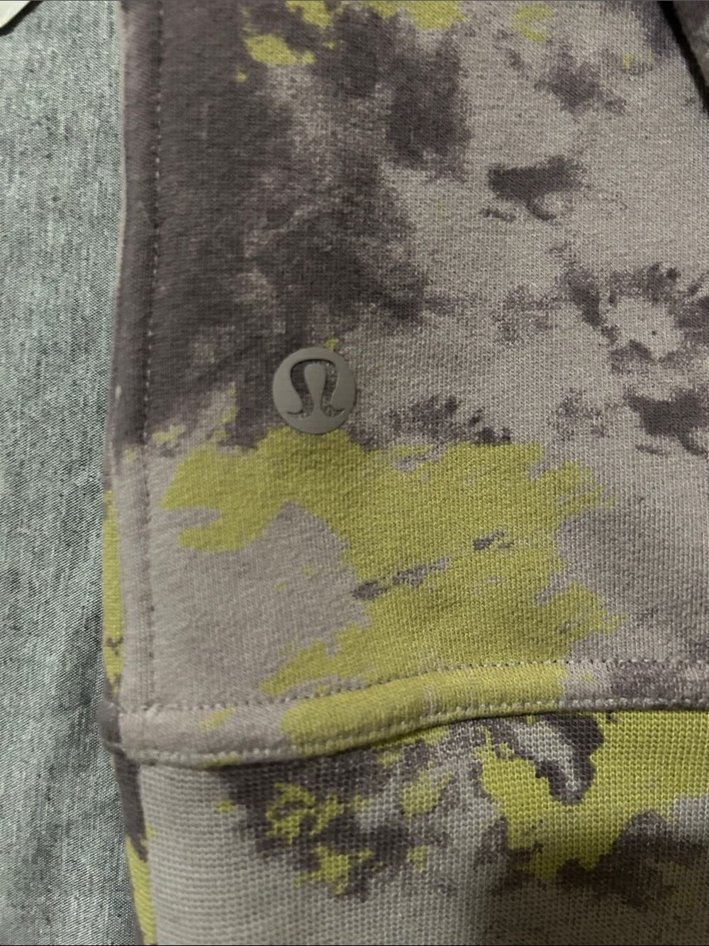 lululemon athletica Olive, purple & Gray Tie-Dye Cowl Hoodie Size 6 - Picture 5 of 6